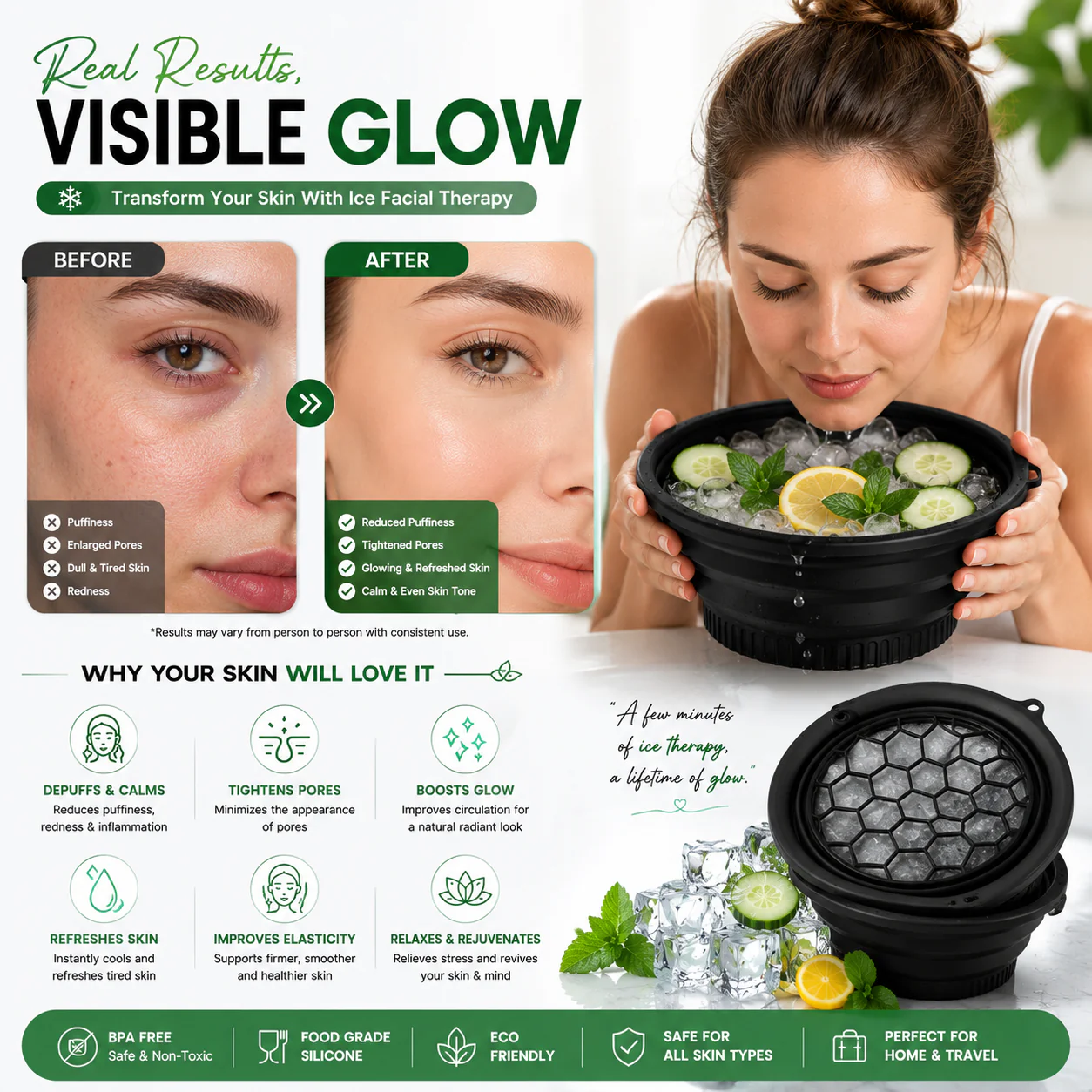 IceDip™ Facial Ice Bath Bowl | Reduce Puffiness & Refresh Your Skin in Minutes - Image 2