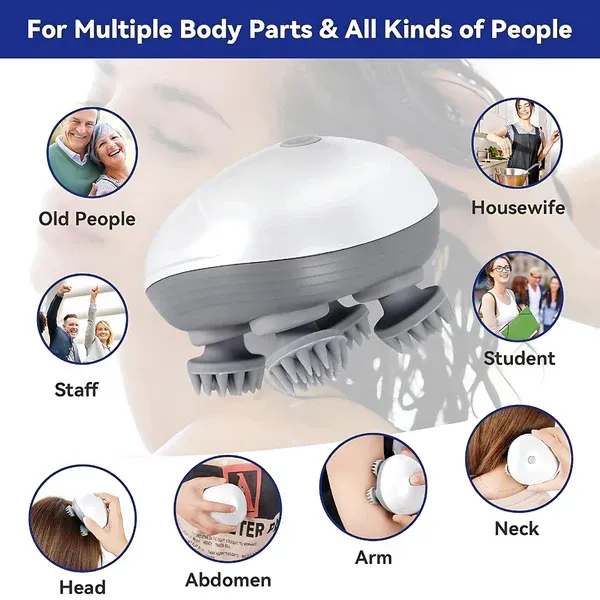 Rechargeable Waterproof Scalp Massager™ – Relax, Refresh & Rejuvenate - Image 2